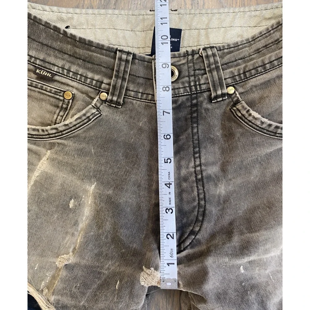 Kuhl Hot Ryder Flannel Lined Distressed Pants Men's 30 x 32 Vintage Patina Dye
